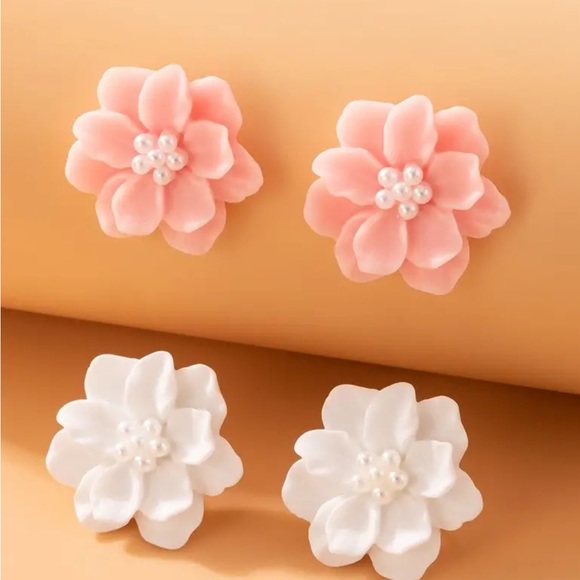 Whimsy_and_Rose Jewelry - Floral Earring Set ~ 2 Pairs